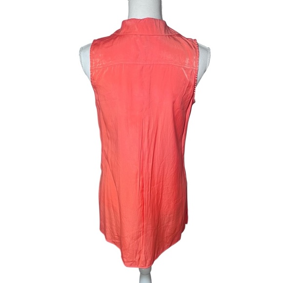 Kill City Sleeveless Button Down Coral Women’s Size Small NWT Lightweight Casual - Picture 5 of 14